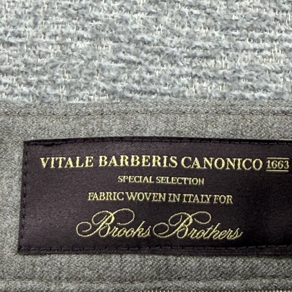 Brooks Brothers Vitale Barberís Canónico Dress Pants Women Size 2 Brown Wool - Picture 5 of 11